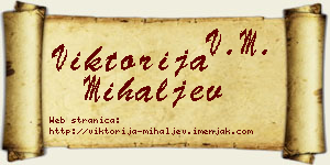 Viktorija Mihaljev vizit kartica